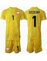 Otroške Nogometnih dresov Poljska Wojciech Szczesny #1 Vratar Domači EP 2024 Kratki rokavi (+ hlače)